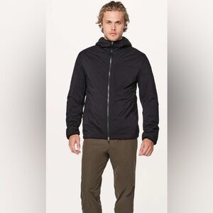 Lululemon Black Quilt Back Hooded Jacket Men’s Large